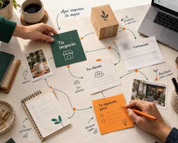 El Mapa de Marketing sobre la mesa: tu negocio, tu cliente y tu siguiente paso